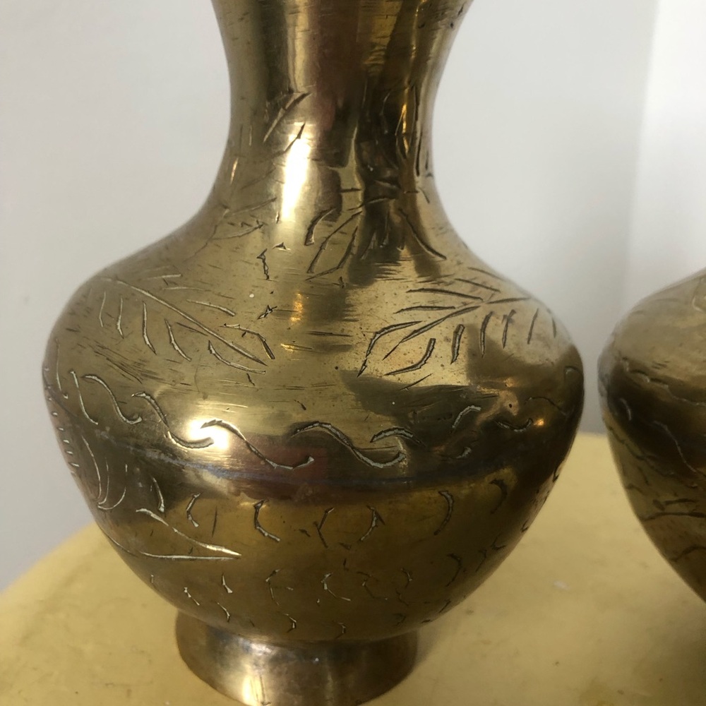 Brass Mini Vases - Picture 3 of 7